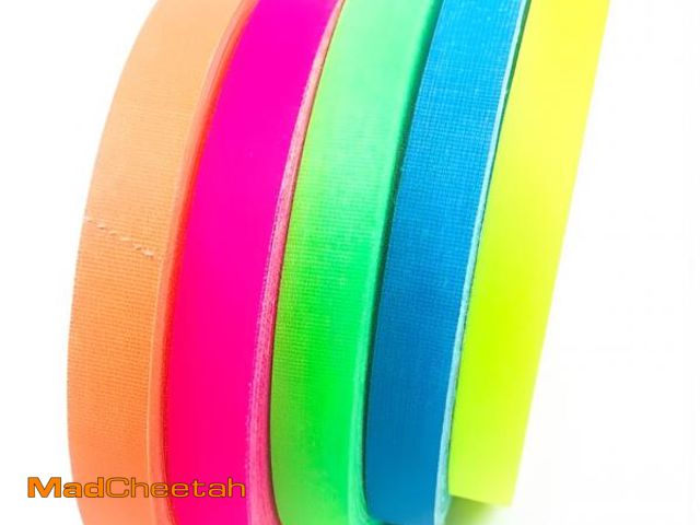 Lot 74-12216010 - Gaffer Power Spike Tape | Proudly Made in The USA Gaffers Tape | 5 Bright Neon Tape Colors | Theater...