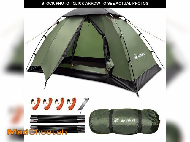Lot 74-14045358 - Backpacking Tent for Camping 1 Person Hiking Ultralight Tent for Waterproof Windproof Outdoor Two Do...
