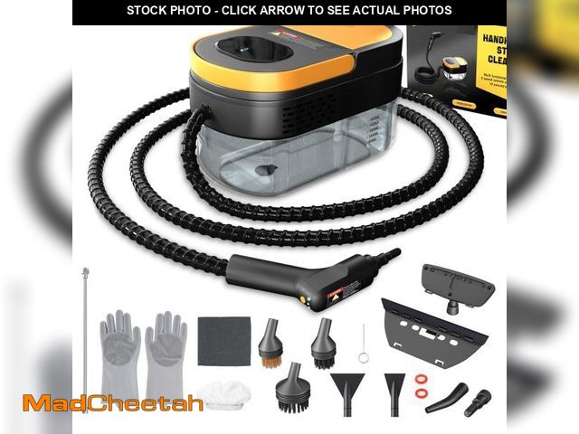 Lot 74-12216073 - Gautye Steam Cleaner, 3-Level Adjustable Handle, 15s Heat-Up, 1.69 Quarts Tank, Portable Steamer for...