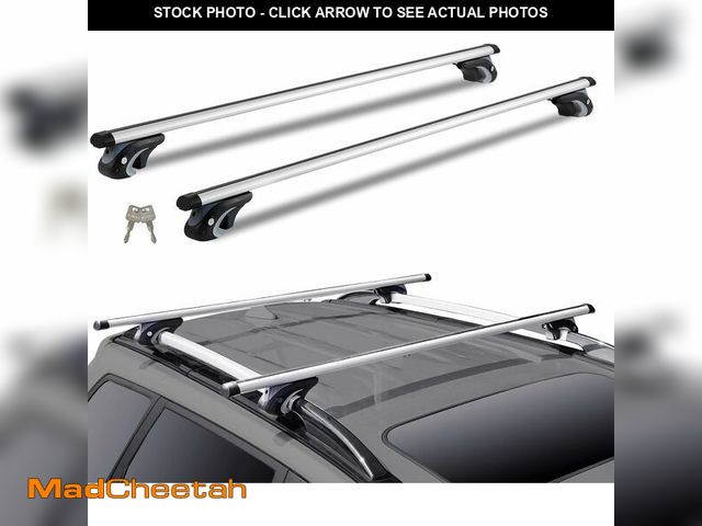 Lot 74-12695991 - VEVOR Roof Rack Cross Bars, Aluminum Roof Rack Crossbars, Fit Raised Side Rail with Gap, 200 lbs Loa...