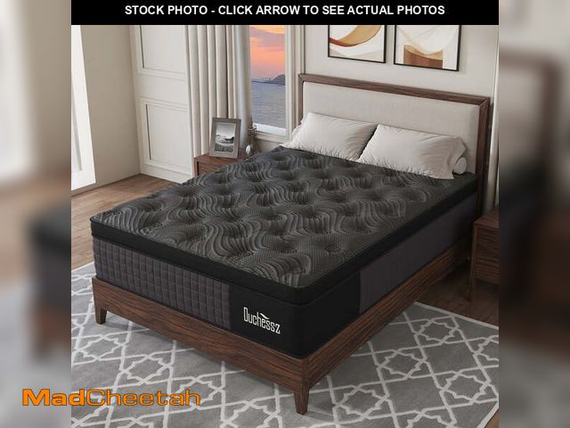 Lot 74-12802451 - Duchessz 14inch Queen Mattress with Gel Memory Foam Hybrid Mattress in a Box Medium Firm,Adult - UNU...