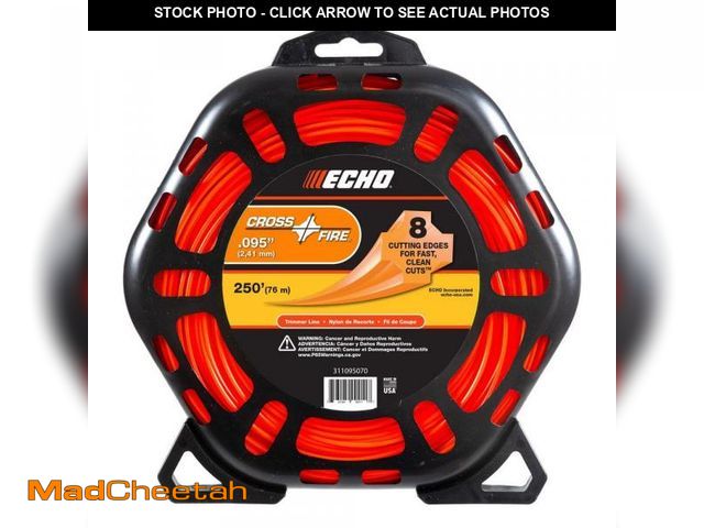 Lot 74-12520064 - ECHO .095" Cross-Fire Trimmer Line (250 ft.) Large Clam - UNUSED