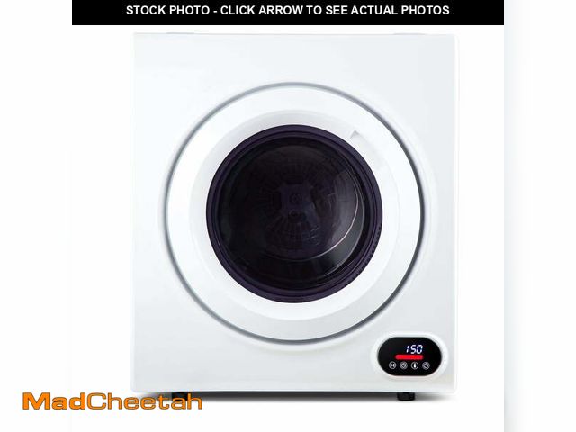 Lot 74-13682294 - Simzlife 3.5 Cu.ft Portable Clothes Dryer, 1500W, LCD Control, Exhaust Duct, 22 in W, 26.5 in H - UN...