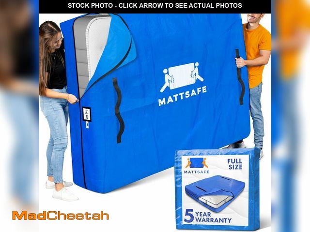 Lot 74-14300331 - Nordic Elk Mattress Bags for Moving and Storage (Full) Heavy Duty Moving Supplies, 8 Sturdy Handles,...