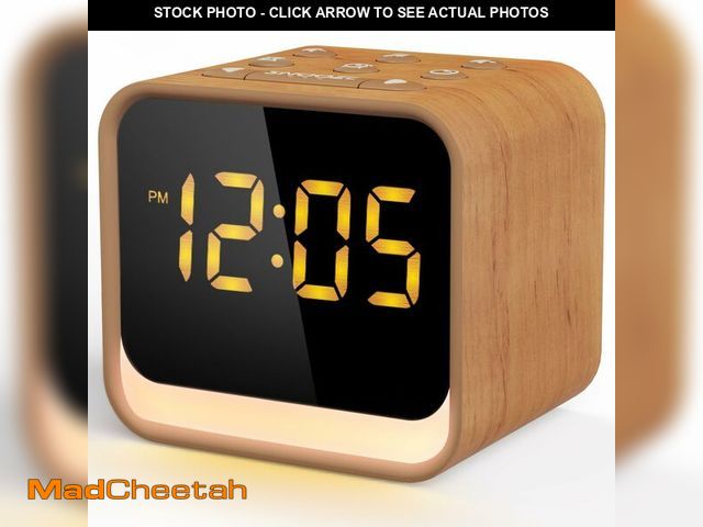 Lot 74-12701812 - Housbay Wooden Sound Machine Alarm Clock for Bedrooms - Gentle Wake-Up with Birdsong, White Noise fo...