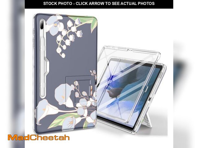 Lot 74-12717523 - SURITCH for Samsung Galaxy Tab S7 FE Case for Tablet S7+ Plus, S8+ Plus, Built-in Screen Protector &...