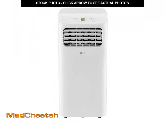 Lot 74-12054902 - LG 6,000 (DOE) BTU 115-Volt Portable Air Conditioner Cools 250 Sq. Ft. with Dehumidifier and LCD Rem...