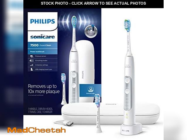 Lot 74-11909017 - Philips Sonicare ExpertClean 7500 White, Rechargeable Electric Power Toothbrush, HX9690/06 - UNUSED