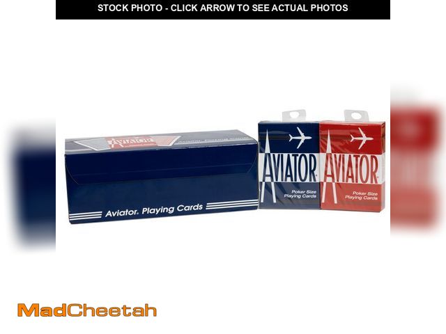 Lot 74-13958128 - Aviator Playing Cards, 12 Pack, Standard Index Card Decks, Red - UNUSED