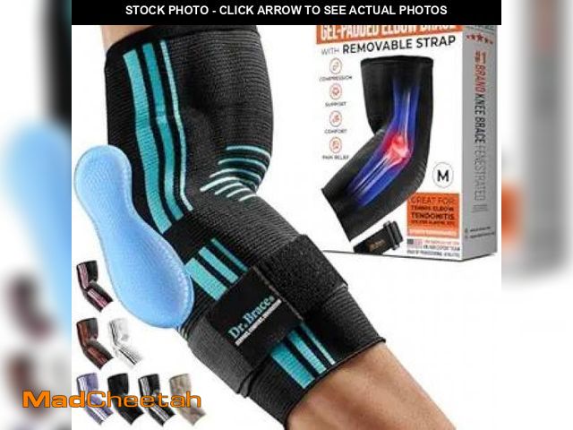 Lot 74-12127911 - DR. BRACEÃ Elite Elbow Brace Support, Breathable Elbow Compression Sleeve with Gel Pad for Golfer's...