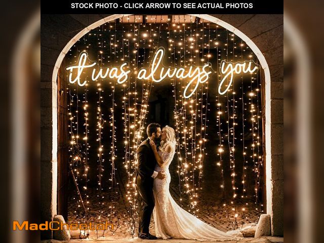 Lot 74-13564353 - Super Large LED Neon Sign 'it was always you' Neon Night with Dimmable Wall Decor for Bedroom Living...