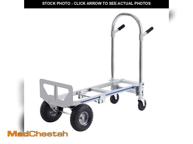 Lot 74-14275725 - VEVOR 2 in 1 800 lbs. Aluminum Hand Truck Heavy-Duty Industrial Convertible Folding Hand Truck and D...