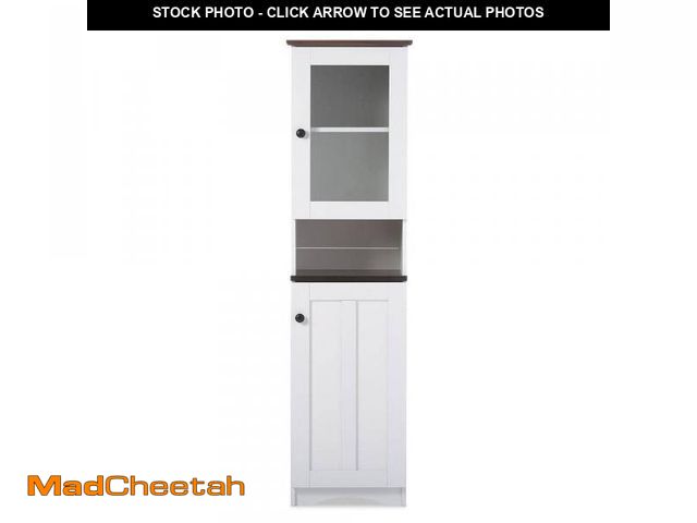 Lot 74-12146684 - Baxton Studio Lauren White Buffet with Hutch - UNUSED