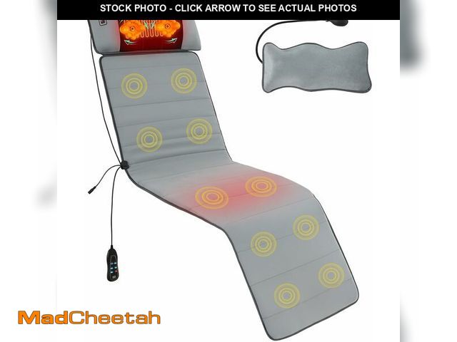 Lot 74-13041748 - Sweetcrispy Full Body Massage Mat, Heating Pad with Massager, Vibrating Heating Pad for Back Pain, L...