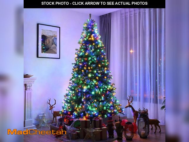 Lot 74-12800641 - Costway - 6Ft Pre-Lit Artificial Christmas Tree Hinged 350 LED Lights - Green - UNUSED
