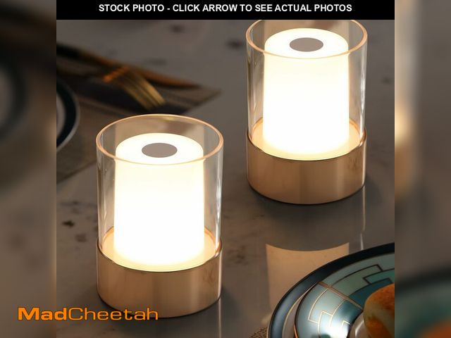 Lot 74-14270523 - NEWSEE 4" Mini Dining Table Light 2 Pack for Buffet Restaurant, Outdoor Waterproof Lamps for Bathroo...