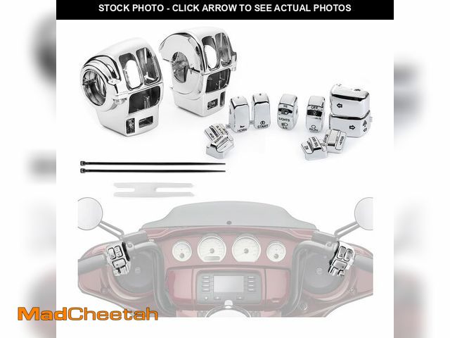 Lot 74-14063083 - OURONOTO Chrome Switch Housings Caps Set, Hand Control Switch Housing Cover Button Compatible with H...