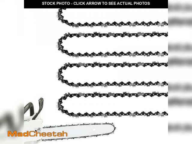 Lot 74-12431957 - 4 Pack Chainsaw Chain for 20 Inch Bar, .325" Pitch, .050'' Gauge, 80 Drive Links Fits Husqvarna 450 ...