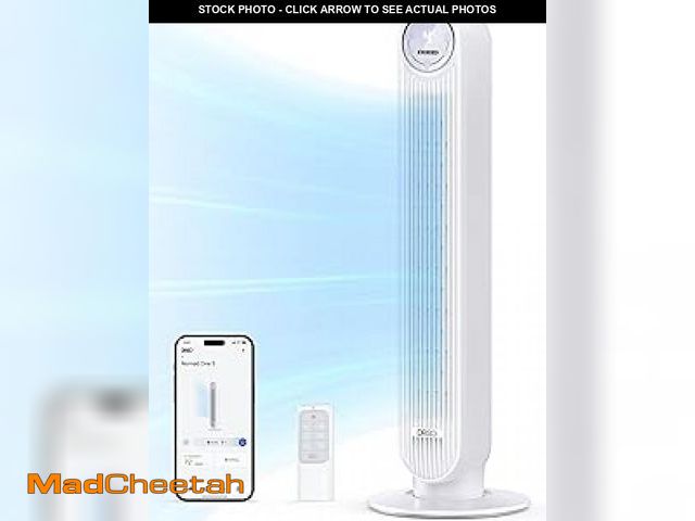 Lot 74-12144111 - Dreo Tower Fan for Home 40 Inch  90ÃÂ° Oscillating Bladeless Fan with Remote  5 Speeds  4 Modes  12...