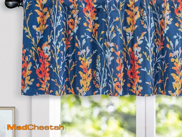 Lot 74-12305798 - DriftAway Blackout Navy Curtain Valances 18 Inch for Kitchen Windows Bathroom Living Room Bedroom Ro...