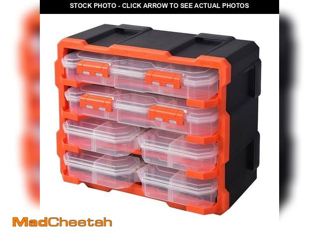 Lot 74-12465439 - TACTIX 50-Compartment Rack with 6 Small Parts Organizer - UNUSED