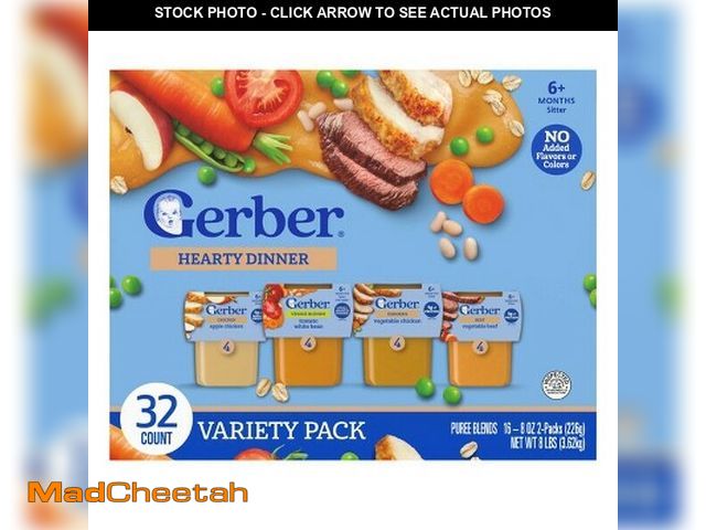 Lot 74-14352285 - Gerber 2nd Foods Nourishing Blends Baby Food, Variety Pack - 16ct - 128 oz: Age 6 Months Up, Ready t...