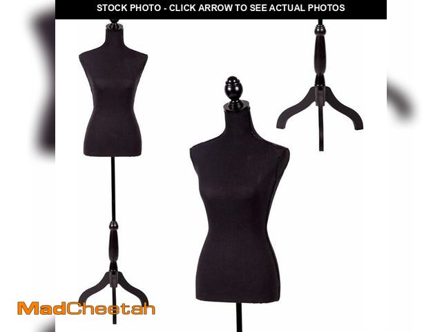 Lot 74-13733716 - FDW Manikin 60"-67"Height Adjustable Female Dress Model Display Torso Body Tripod Stand Clothing For...