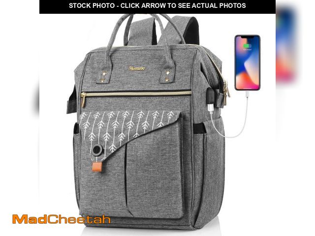 Lot 74-12310382 - MOMUVO Laptop Backpack for Women, 15.6 Inch Laptop Bag Work Backpack with USB Charging Port, School ...