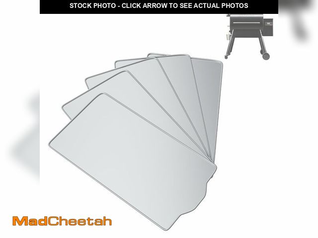 Lot 74-14056501 - AJinTeby 5 Pack Drip Tray Liners for Traeger Pro 780 Pellet Grill, BAC520 Drip Tray Liners, Heat-Res...