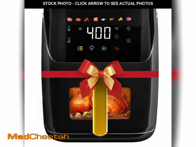 Lot 74-12677653 - Bluebow Newest Air Fryer Large 8.5 QT, Black, 8 in 1 Touch Screen, Visible Window, 1750W - USED