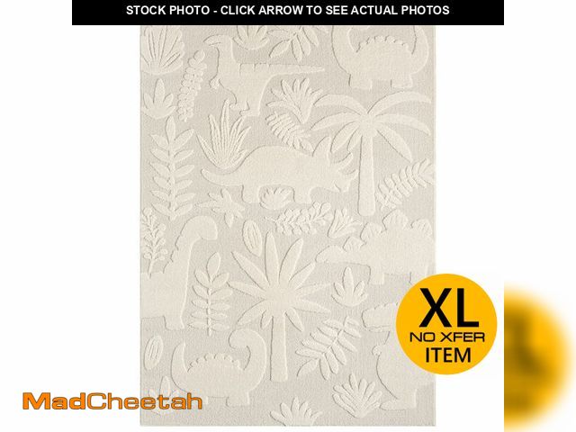 Lot 74-12784404 - TOWN &amp; COUNTRY PLAY Dinosaur Jungle Party Kids Area Rug, Soft &amp; Plush, Calming, Bedroom Rug,...