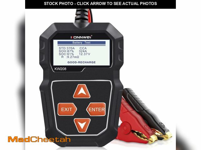 Lot 74-12713819 - KONNWEI KW208 12V Car Battery Tester, Battery Load Tester Automotive 12V Alternator Starter Tester D...