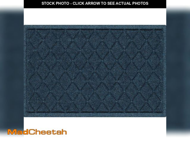 Lot 74-14589411 - Bungalow Flooring Waterhog Argyle Navy 23 in. x 35 in. PET Polyester Indoor Outdoor Door Mat 2037761...