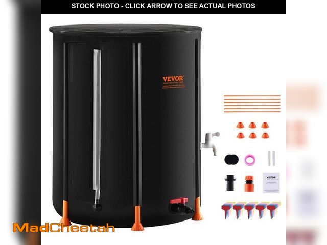 Lot 74-12465467 - VEVOR Collapsible Rain Barrel, 53 Gal./201 L Portable Rain Water Collection Barrel PVC Rainwater Col...