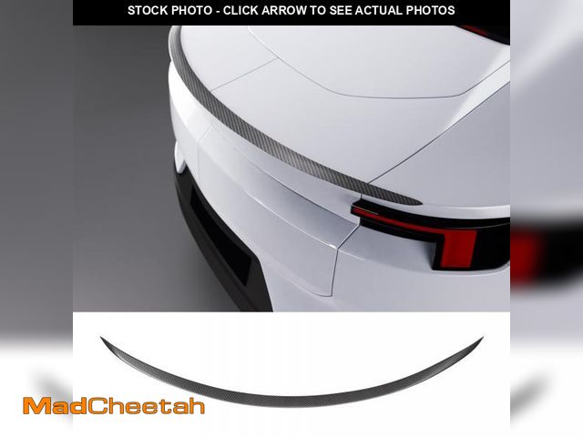 Lot 74-12414202 - Real Carbon Fiber Rear Spoiler with Carbon Fiber Center Console Wrap Cover Kit Screen Protector Fram...