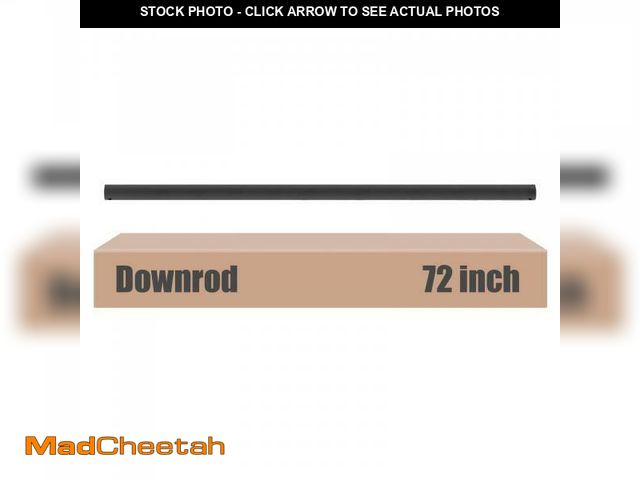 Lot 74-12419379 - DPXMYG 72 inch Ceiling Fan Downrod with Extension Cord, 6 FT Black Downrod for Ceiling Fan, 1 inch O...