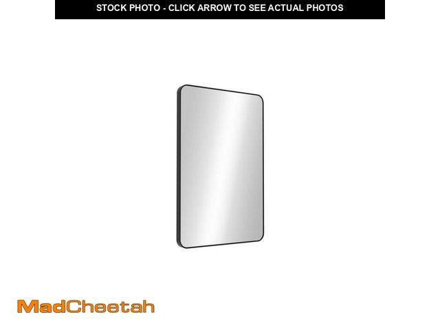 Lot 74-13667740 - Home Decorators Collection 24 in. W x 36 in. H Round Corner Rectangular Aluminum Framed Wall Bathroo...