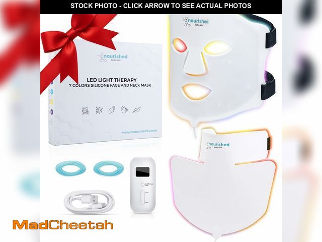 Lot 74-12457167 - Nourished Bodynskin LED Light Therapy Face &amp; Neck Mask - Facial Skin Care Device - 7 Colors Red ...