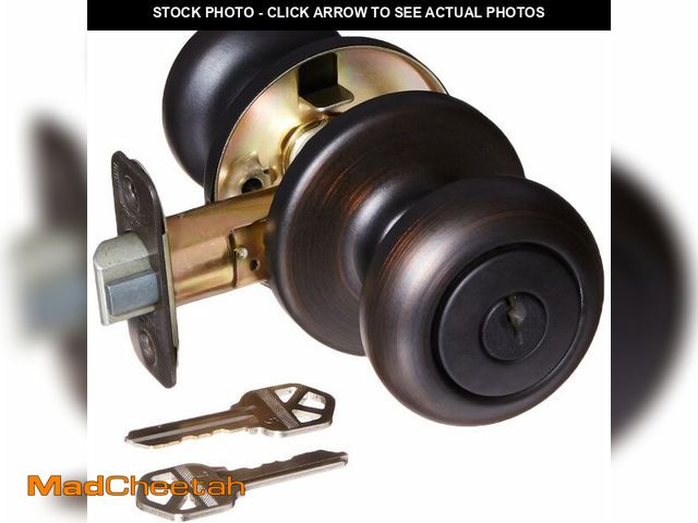 Lot 74-9508961 - KWIKSET 94002-823 Security Cove Entry Lockset, Venetian Bronze - UNUSED