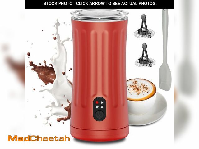 Lot 74-12704489 - Ovetedot Milk Frother, Upgraded 4-in-1 Milk Frother and Steamer, Hot and Cold Foam Maker and Milk Wa...