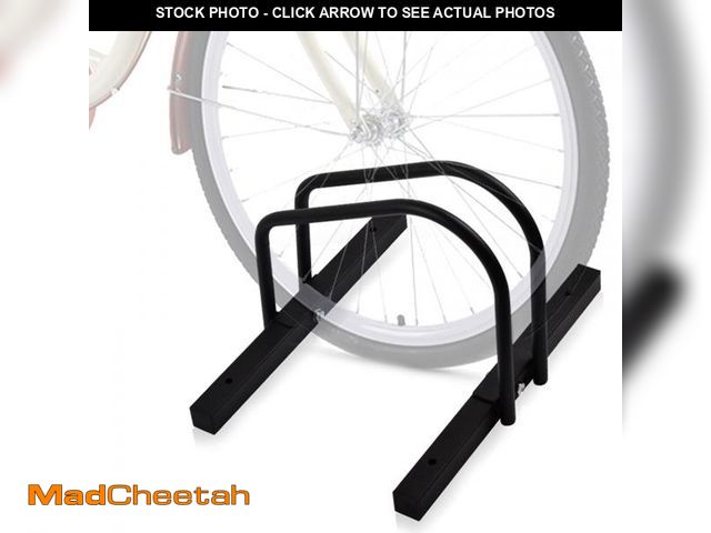Lot 74-12444147 - WALMANN Bike Floor Stand, Steel Bike Parking Rack for 1 Bike, 22-28" Wheels, Max. Tire Width 2.1", B...