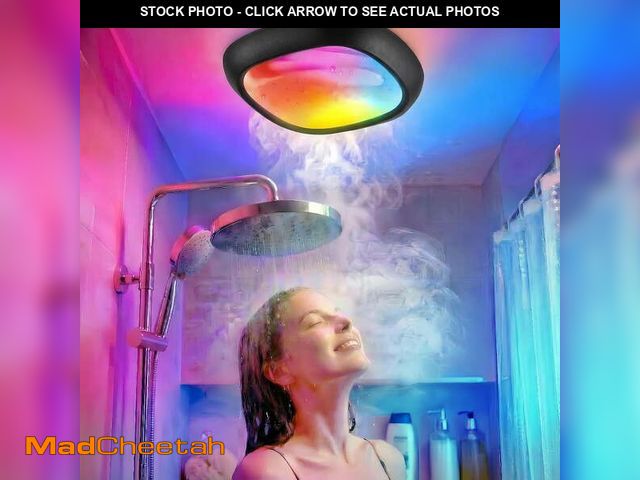 Lot 74-14289463 - Tedmos Rechargeable Ceiling Light Motion Sensor, IP54 Waterproof Shower Lights 12000mAh Battery Powe...