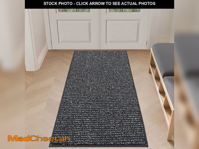 Lot 74-13709250 - BEQHAUSE Dirt Trapper Door Mat 24" x 60", Non-Slip Washable Doormats Entrance Mat, Dirt Resistant an...