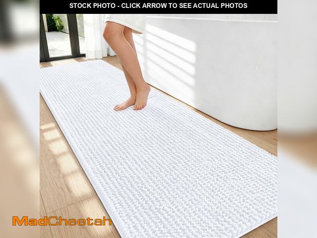 Lot 74-13963928 - OLANLY Thick Bathroom Runner Rugs 70x24, Extra Soft Absorbent Chenille Bath Rugs, Rubber Backing, Ma...