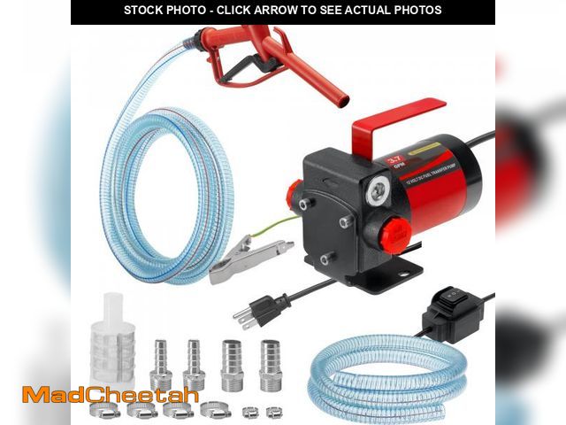 Lot 74-12110033 - 110V AC Gasoline Fuel Pump Kit, Self-priming Fuel Transfer Pump, Reversible Pumping, Overheat Protec...