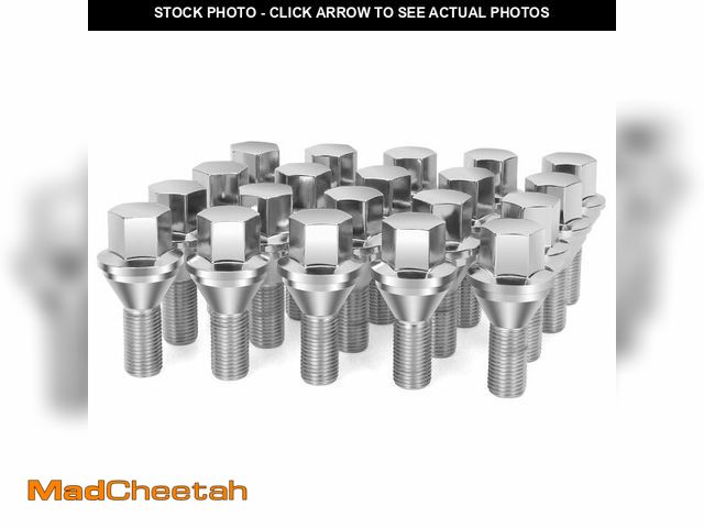 Lot 74-13542418 - Dynofit 12mmx1.25 Renegade Lug Bolts, 17mm Hex 22mm Shank Small Wheel Bolt fit Dodge Hornet Fiat 5 L...