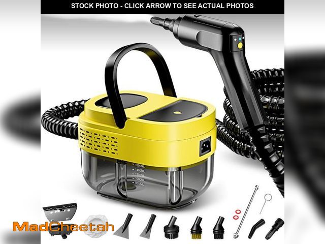 Lot 74-11557039 - Steam Cleaner,2500W Steamer for Cleaning,15s Heat-Up,1.6L Tank,3-Level Adjustable Handle,Portable St...