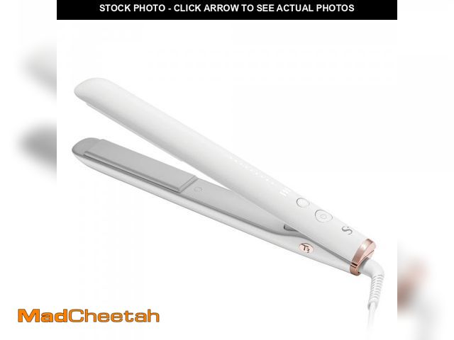 Lot 74-12313609 - T3 SinglePass StyleMax Professional 1" Ceramic Flat Iron with Custom Heat Automation, 9 Heat Setting...