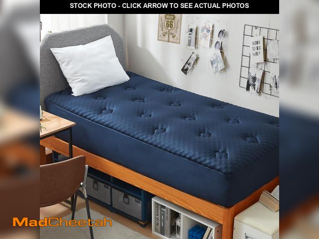 Lot 74-12216464 - Hansleep College Dorm Twin XL Mattress Topper Viscose Derived from Bamboo, Memory Foam Pillow Top Ma...