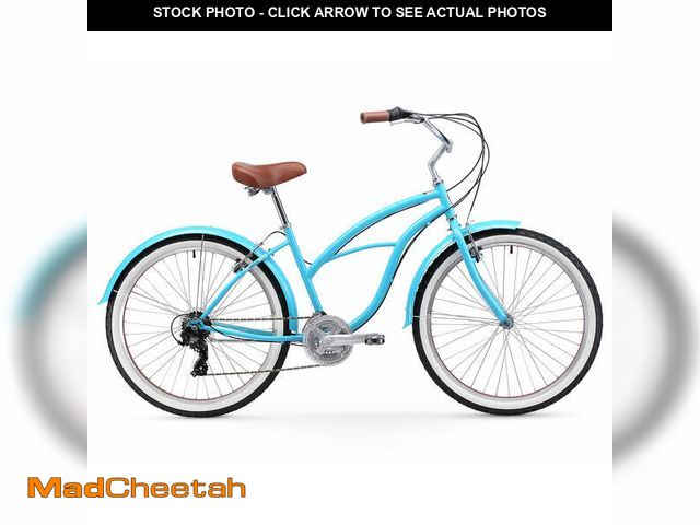 Lot 74-13401033 - sixthreezero Teal Women's 20" 21 Speed Beach Cruiser Bicycle - USED